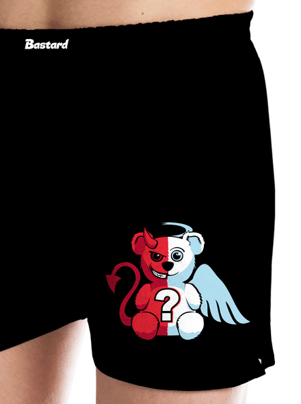 Angyal vagy ördög férfi alsó nadrág Black