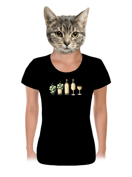 A fehérbor evolúciója női póló Black