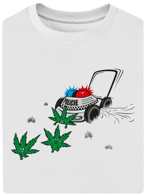 Ganja bust unisex túlméretezett póló White