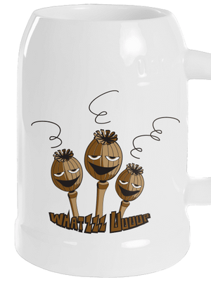 Mák söröskorsó White