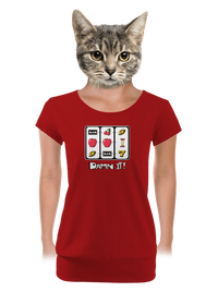 női póló elasztikus alsó szegéllyel