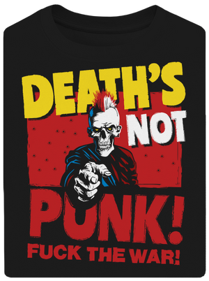 Death's not punk unisex túlméretezett póló Black