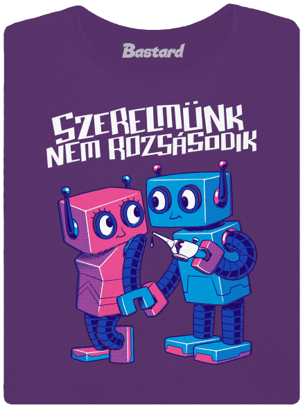 Robotok prémium női póló Purple
