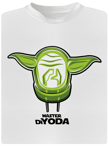 Master DiYoda férfi sportpóló White