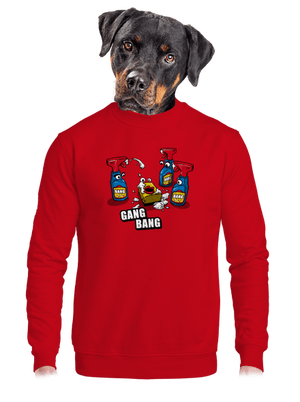Gang bang unisex crewneck Red