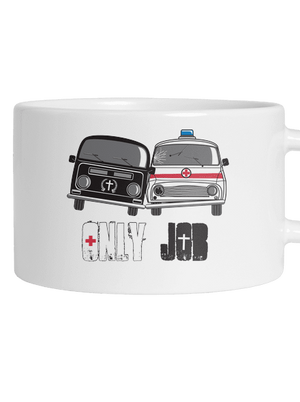 Verseny macaron bögre White