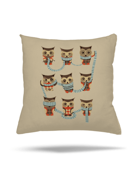 Baglyok párna Beige