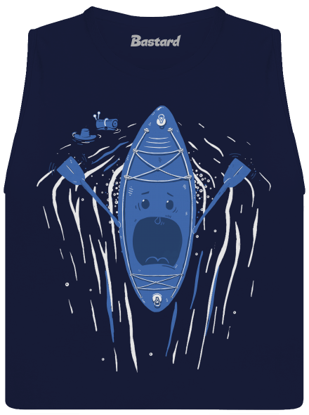 Ahhhh! női bővített trikó Navy