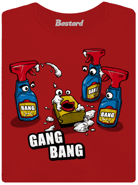 Gang bang női póló Red Mal