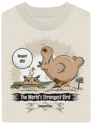 Strongest bird unisex crewneck Off White