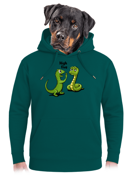 High Five unisex prémium pulóver Emerald Green
