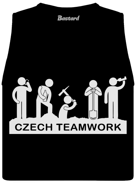 Czech Teamwork női bővített trikó Black