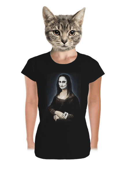 Mona Joker Lisa prémium női póló Black