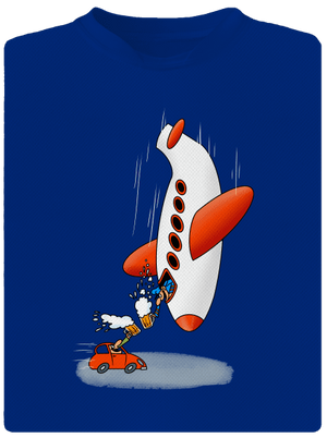 Közelebb vagyunk férfi sportpóló Royal Blue Mal