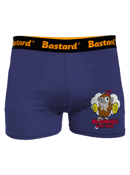 Monkey in my head boxeralsó Blue Navy