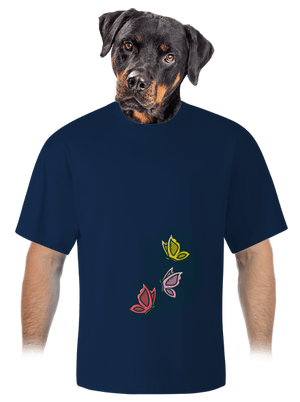 A hasban unisex túlméretezett póló Midnight Blue