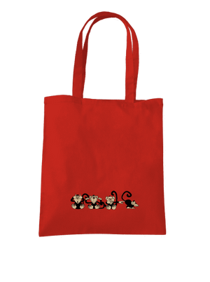 Majmok táska Bright Red