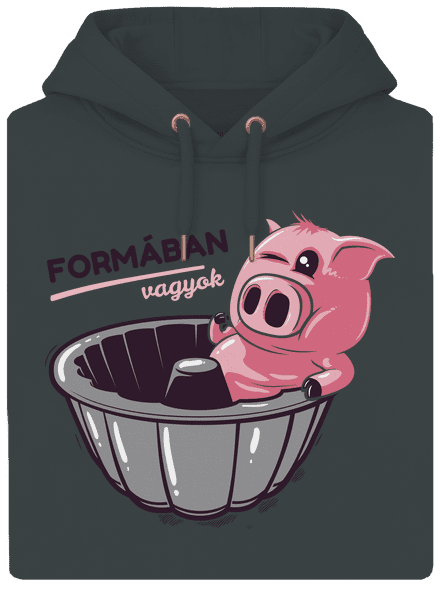 Formában unisex prémium pulóver Charcoal