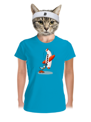 Közelebb vagyunk női sportpóló Blue Atol