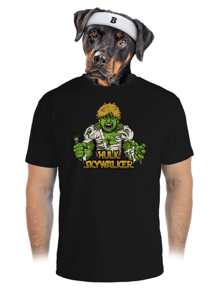 Hulk Skywalker férfi sportpóló Black