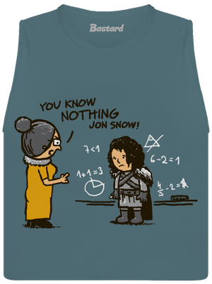 You know nothing női bővített trikó Heather Deep Teal