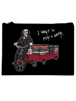 I want to play a game kis táska Black