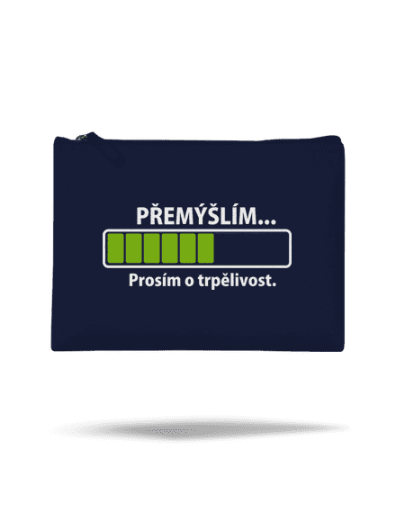Gondolkodom kis táska French Navy