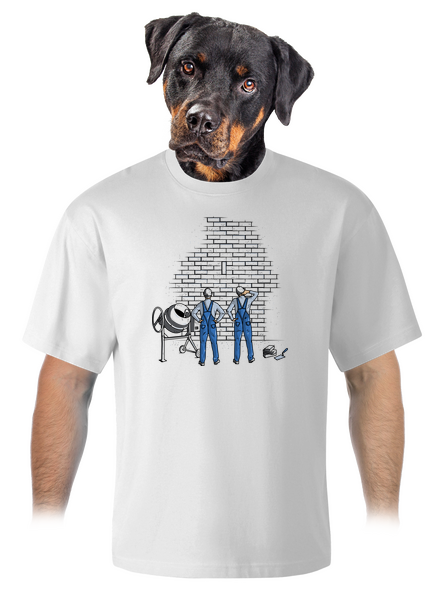Kőművesek unisex túlméretezett póló White