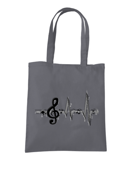 A zene az életem táska Graphite grey