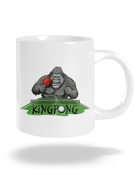 King pong nagy bögre White
