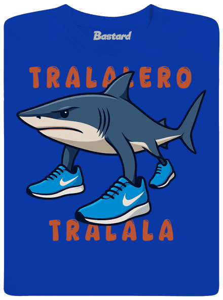 Tralalero Tralala – Italian Brainrot férfi hosszú ujjú póló Royal Blue