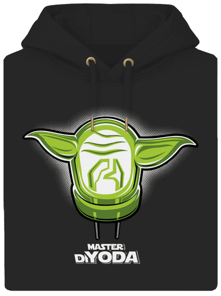 Master DiYoda unisex prémium pulóver Dark Black