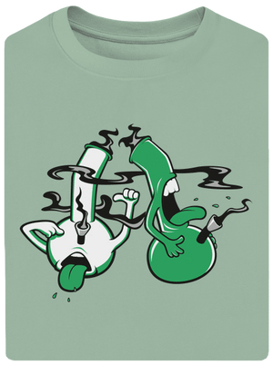 Bongo köhögés unisex túlméretezett póló Sage