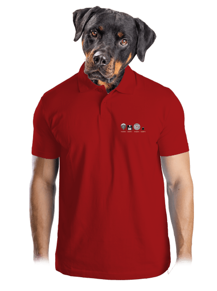 Trilobite férfi pólóingek Red Mal