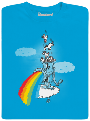 Hogyan készül a szivárvány férfi póló Atoll