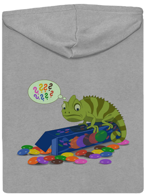 Zavart kaméleon cipzáras férfi pulóver Light Melange