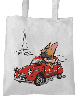 Francia buldog táska White