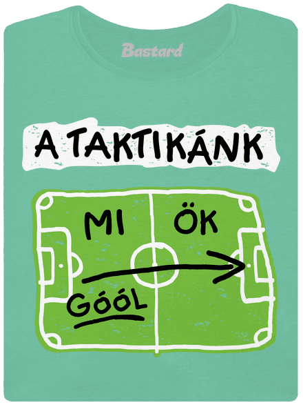 A futballtaktikánk prémium női póló Mint Mal