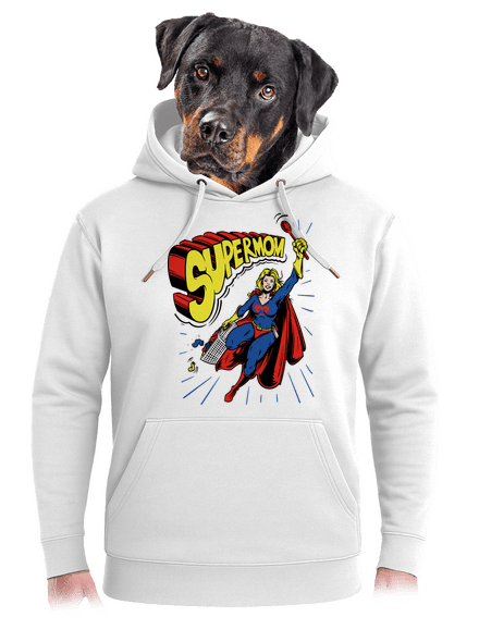 Supermom unisex prémium pulóver Snowwhite