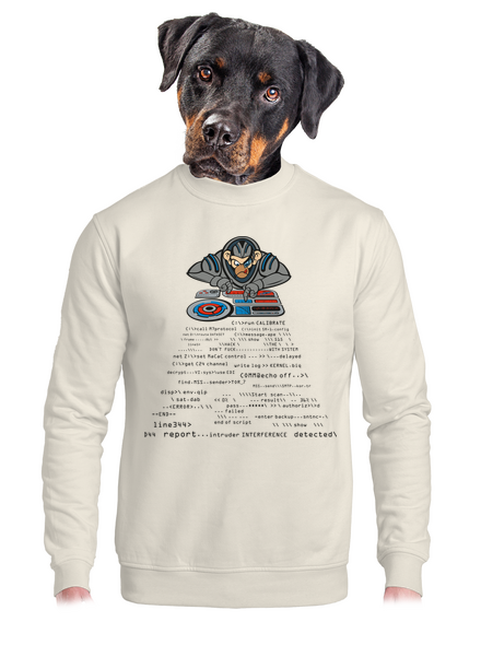 Coder ape unisex crewneck Off White