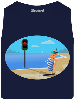 Biztonságos úszás férfi trikó French Navy