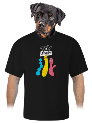 Játékháború unisex túlméretezett póló Black