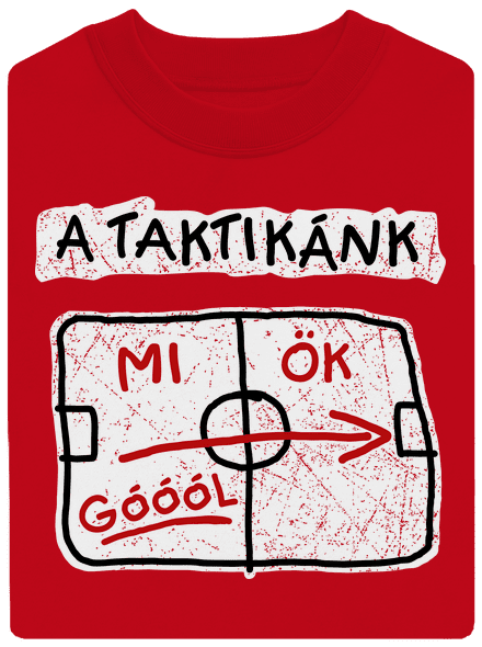 A taktikánk unisex crewneck Red