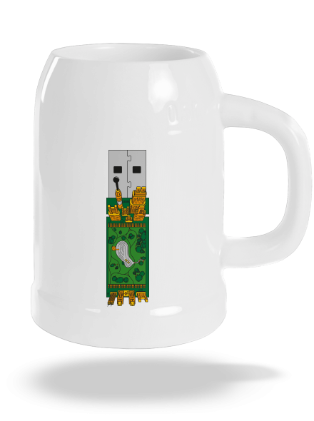 USB city söröskorsó White