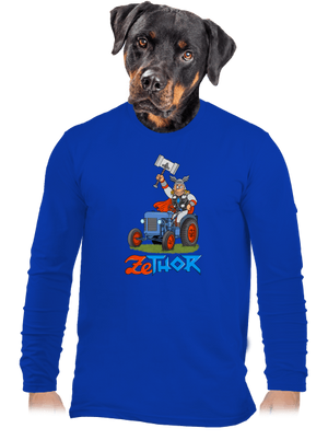ZeThor férfi hosszú ujjú póló Royal Blue