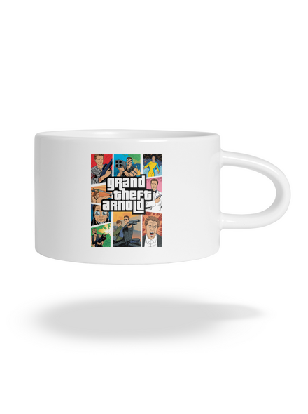 Grand Theft Arnold macaron bögre White