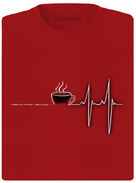 Coffee help női sportpóló Red Mal