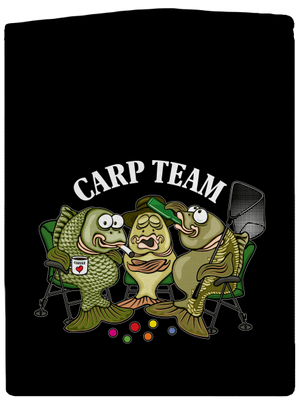 Carp Team cipzáras férfi pulóver Black