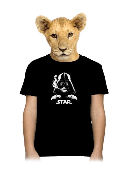 Darth Star gyerek póló Black