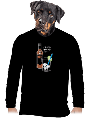  férfi hosszú ujjú póló Black